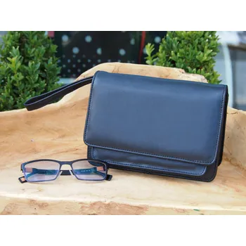 Pánská aktovka Černá pánská kožená dokladová etue 611-2412, Arwel