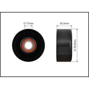 Napínací kladka, žebrovaný klínový řemen Caffaro 500230