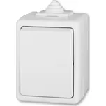 ABB PRAKTIK Přepínač křížový IP44, řazení 7, bílá