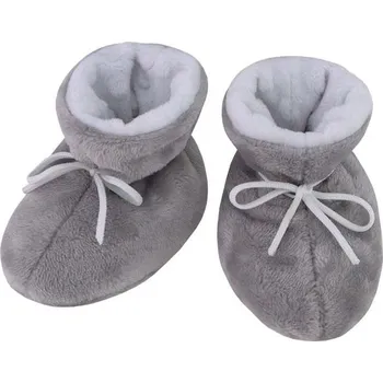 Kojenecké oblečení Zimní kojenecké capáčky Minky Teddy bílé - 1 - délka stélky: 11 cm bílá