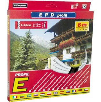 Příslušenství k oknu Těsnění E6 hnědé