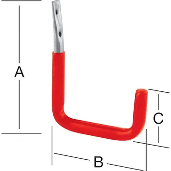 Stavební materiál Hák stěna u 213x150x85 gum