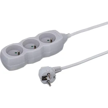 Prodlužovací kabel Prodlužovací kabel 3G 3X1 Z/U 5 m šedý