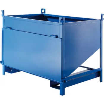 Zásuvkový kontejner Kontejner s bočním výsypem 800 litrů, modrý