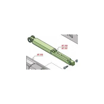 Dveřní kování Sis-silent tlumič posuv.int.dveří 100kg