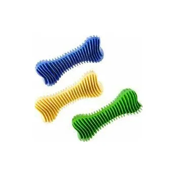 Hračka pro psa Hračka pes Kost Dentální žebrovaná plovací 16cm SP