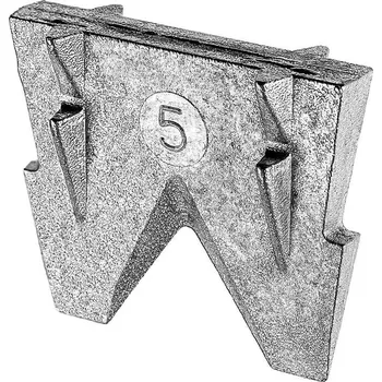 Zahrada Klín kovový č. 5 do seker a kladiv, 3 ks