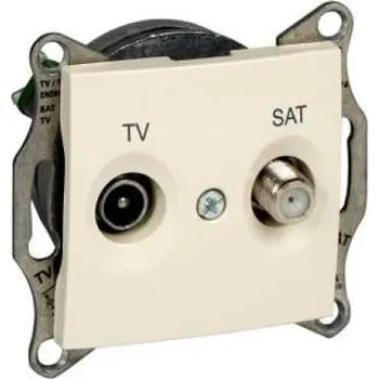 vypínač Schneider Electric SEDNA ZASUVKA TV-SAT BEIGE SDN3401647