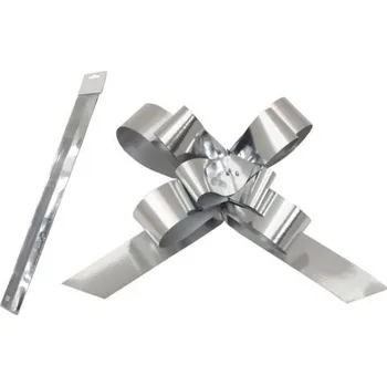 Stuha Stahovací stuha Stříbrná metal 2/50cm MFP