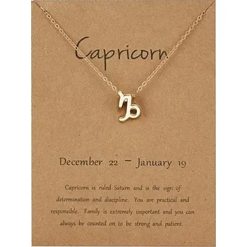 Přívěsek Kozoroh - Znamení zvěrokruhu - Přívěsek na krk (Chirurgická ocel) (Řetízek s přívěskem, Kozoroh, Zvěrokruh (Chirurgická ocel))