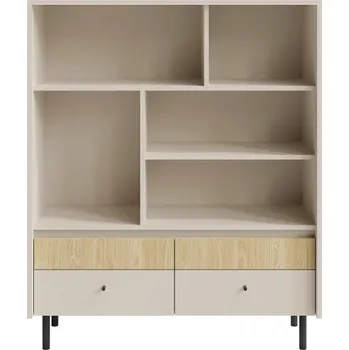 Komoda Vysoká komoda IV Zayda - béžová/dub olejovaný