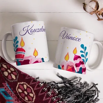 Hrnek - Kouzelné Vánoce - Růžová