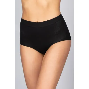Kalhotky Kalhotky s vyšším pasem bezešvé Culotte Setificato Daily Intimidea Barva: Černá, Velikost: L/XL