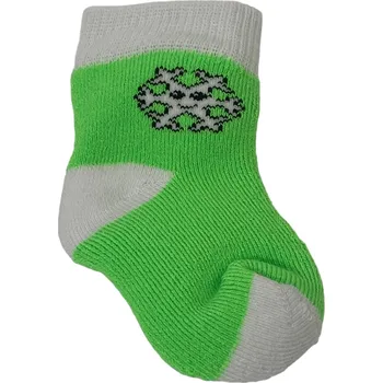 Dětské froté ponožky s lycrou zelené, Velikost: 11 - 12 (17 - 18), Barva: Zelená
