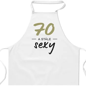 Kuchyňská zástěra Zástěra bílá - 70 a stále sexy