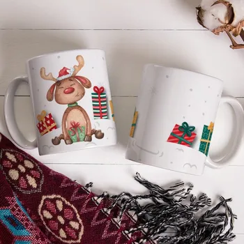 Hrnek se sobem - Červená