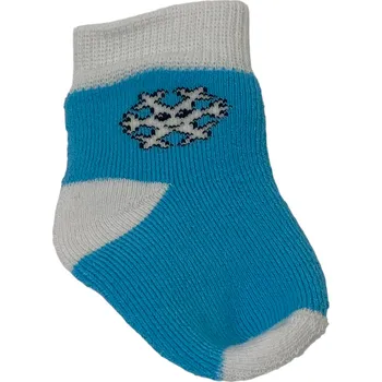 Dětské froté ponožky s lycrou modré, Velikost: 11 - 12 (17 - 18), Barva: Modrá