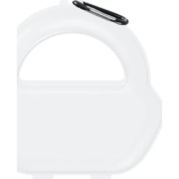 Pouzdro na mobilní telefon Ochranné poloprůhledné pouzdro s karabinou pro AirPods Max - bílé