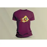 Dětské bavlněné tričko SpongeBob 2. velikost 116 Vínová