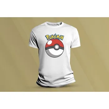 Chlapecké tričko Dětské bavlněné tričko Pokémon. Bílá velikost 104 (3-4 roky)