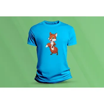 Chlapecké tričko Dětské bavlněné tričko Red Fox. velikost 116 Azurová