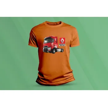 Chlapecké tričko Dětské bavlněné tričko Renault Trucks. velikost 116 (5-6 let) Oranžová