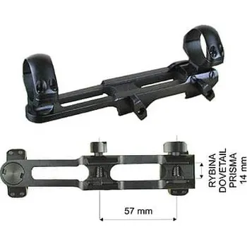 Airsoft Montáž CZ 584 , 1" rybina 14 mm