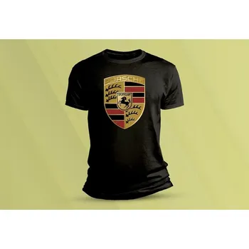 Dětské tričko s potiskem Porsche Černá velikost 104 (3-4 roky)