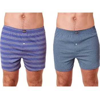 Trenýrky Pánské boxerky COTTON BOXER - set se vzorem 2 ks BU848765 - vzorované - L