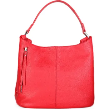 Kabelka ITALSKÉ Červené dámské kožené kabelky Vera pelle Beata