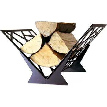 Krbové nářadí "V" STOJAN NA DŘEVO krbový