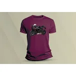 Dětské bavlněné tričko Yamaha R1 černá. velikost 116 Vínová