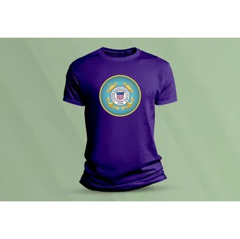 Chlapecké tričko Dětské bavlněné tričko Pobřežní hlídka USA. velikost 116 (5-6 let) Purpurová