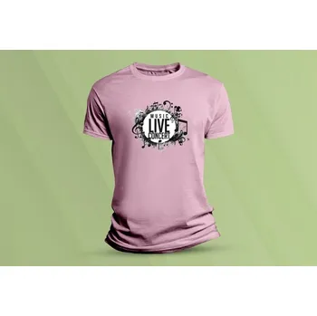 Chlapecké oblečení Dětské bavlněné tričko Music Live. Růžová velikost 128