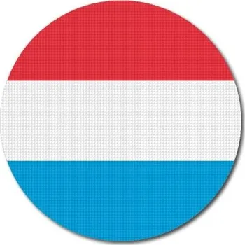 Vlajka Pelisport Lucemburská vlajka kulatá ø 45 mm
