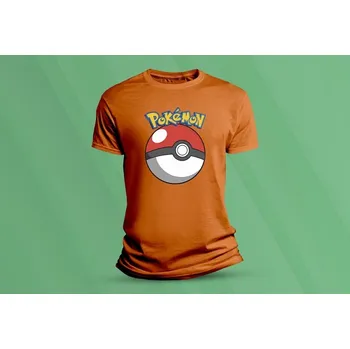 Chlapecké tričko Dětské bavlněné tričko Pokémon. velikost 116 (5-6 let) Oranžová