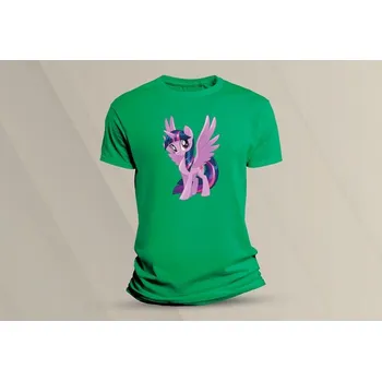 Chlapecké oblečení Dětské bavlněné tričko Twilight Sparkle. velikost 128 (7-8 let) Zelená