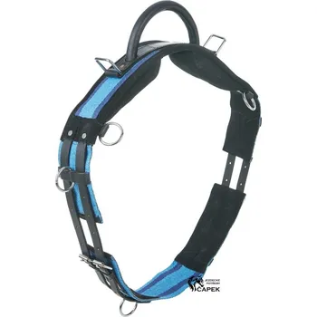 Lonžovací obřišník Busse -HANDLE- - Světle/Tmavě modrá - Shetty