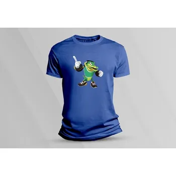 Chlapecké tričko Dětské bavlněné tričko Vector the Crocodile. Královsky modrá velikost 128