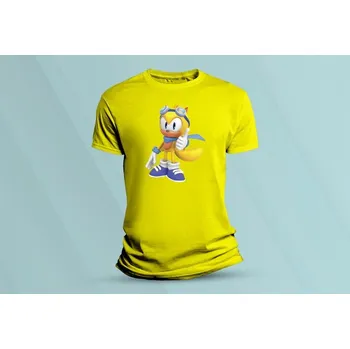 Chlapecké tričko Dětské bavlněné tričko Ray the Flying Squirrel. Žlutá velikost 152