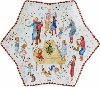 Talíř Rosenthal Vánoční talíř hvězda 34 cm
