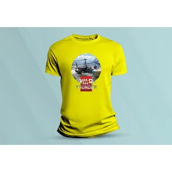 Dětské bavlněné tričko War Thunder 2. Žlutá velikost 128 (7-8 let)