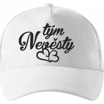Čepice ON-DESIGN Čepice s potiskem TÝM NEVĚSTY Barva: bílá