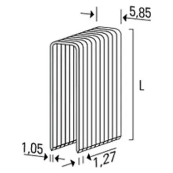 Hřebík Ocelová spona pozinkovaná typ C-NK (BeA 90) 5,8/30mm, 4.200ks