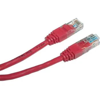 Síťový kabel OEM Patch kabel UTP Cat 5e, 10m - červený 5055902
