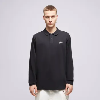 Pánské tričko Nike Tričko M Nk Club Knit Ls Tričko Černá Xl
