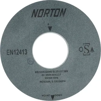 Příslušenství k nářadí NORTON-CLIPPER Bench Plochý kotouč 350x40x127mm Zr 60 Norton 39C