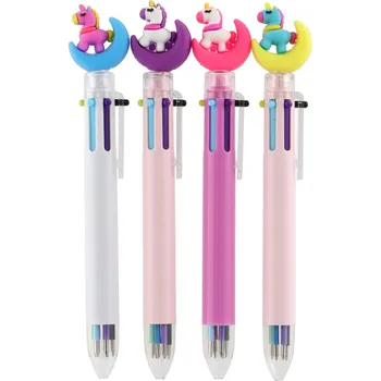 TEDDIES Šestibarevné pero Jednorožec 1ks - mix variant či barev