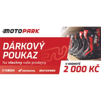 Dárkový potravinový koš Dárkový poukaz MOTOPARK v hodnotě 2000 Kč