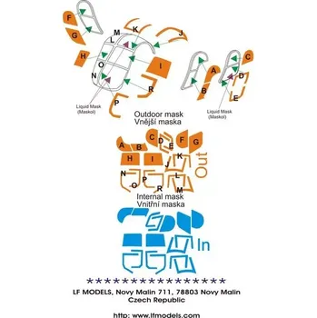 Plastikový model LF model 1/48 Canopy mask UH-12A/B/OH-23B